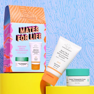 Beste No. 9 and Protini Cream next to Mates for Life kit
