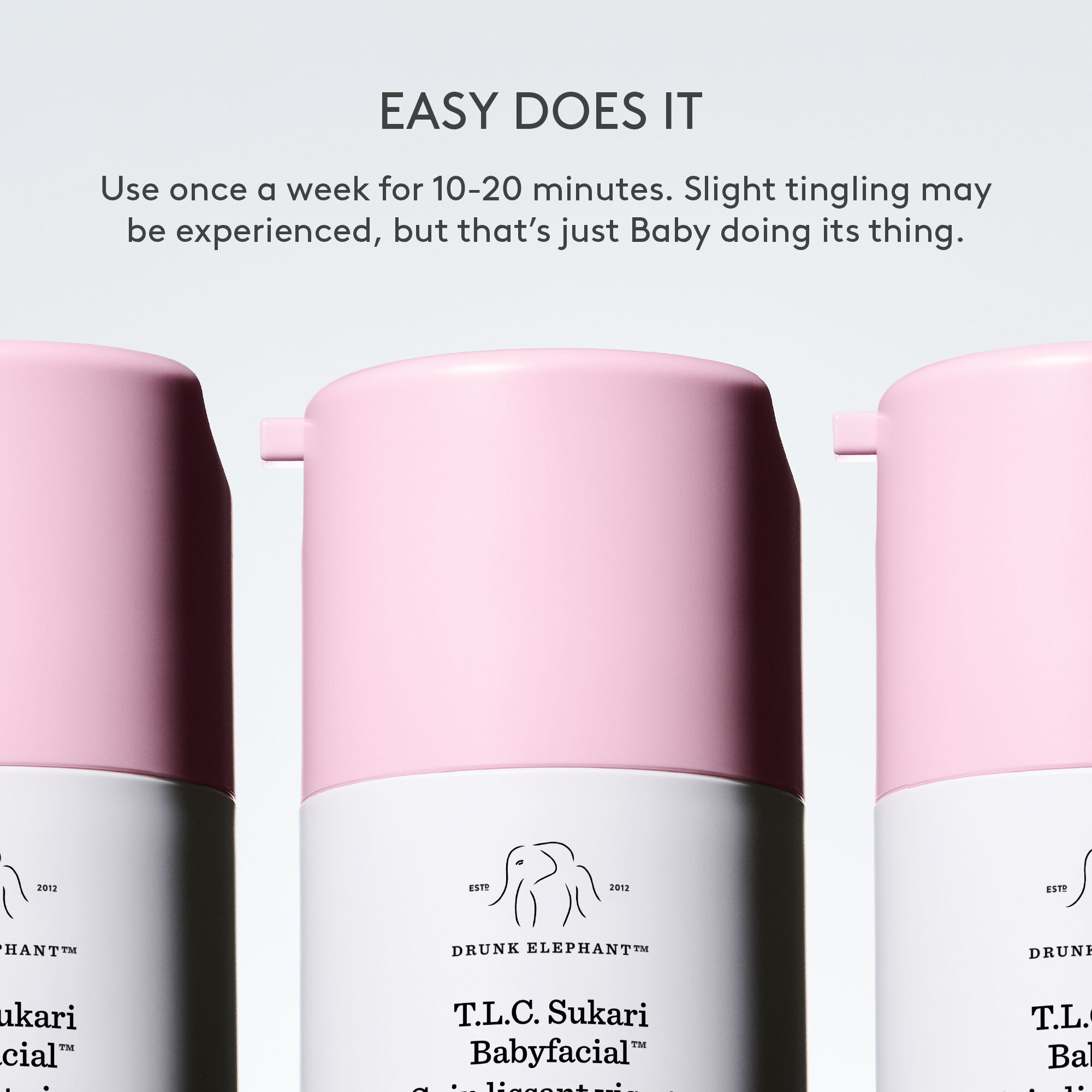 パック・フェイスマスク Drunk Elephant Babyfacial 50ml T.L.C. Sukari Babyfacial™ | AHA/BHA Exfoliating Face Mask