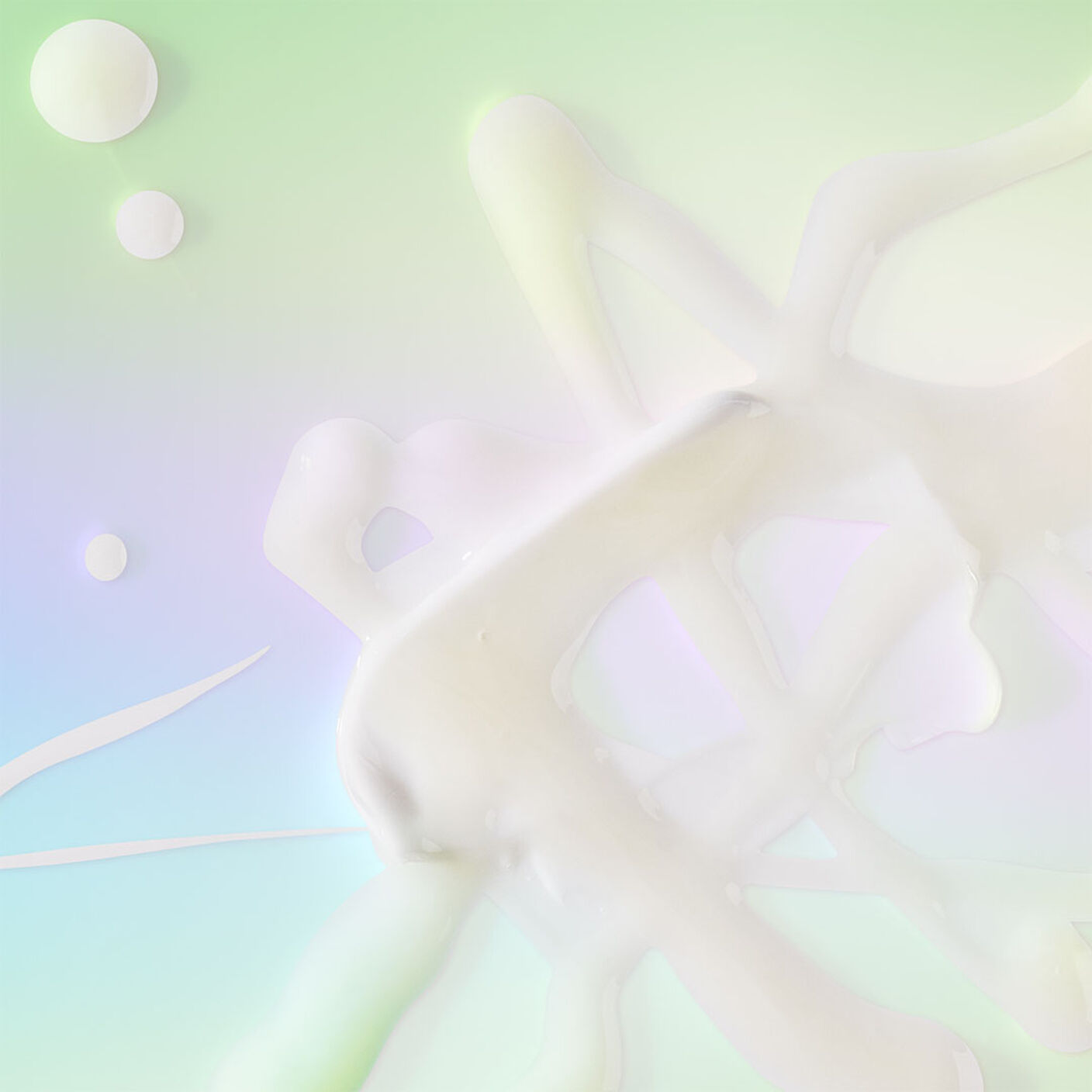 Protini Serum goop on an iridescent table.