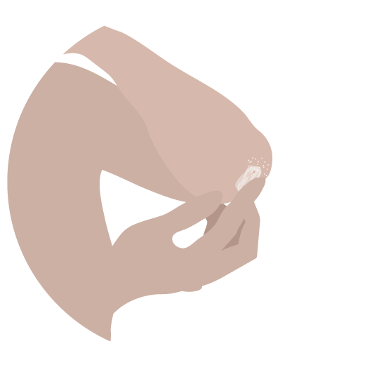 Illustation of person applying F-Balm Electrolyte Waterfacial on elbow.