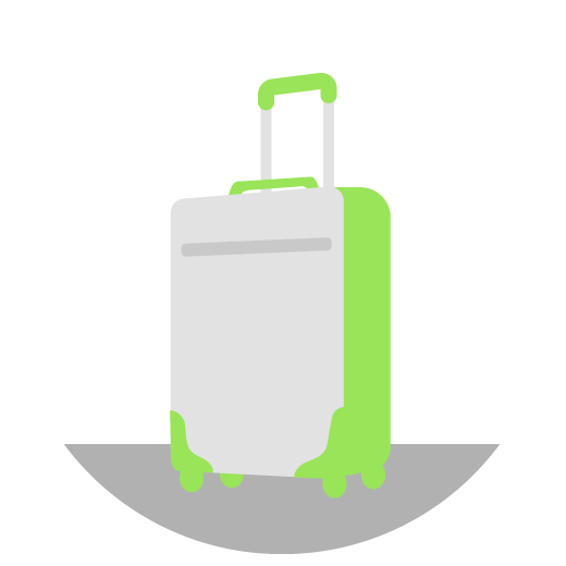 Illustration of suitcase.