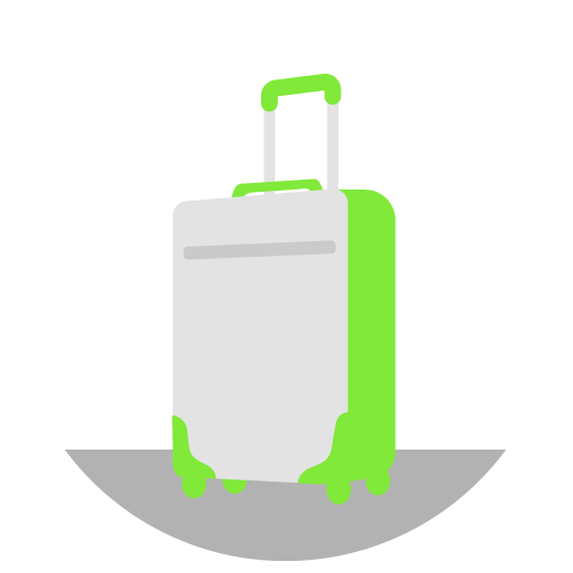 Illustration of suitcase.
