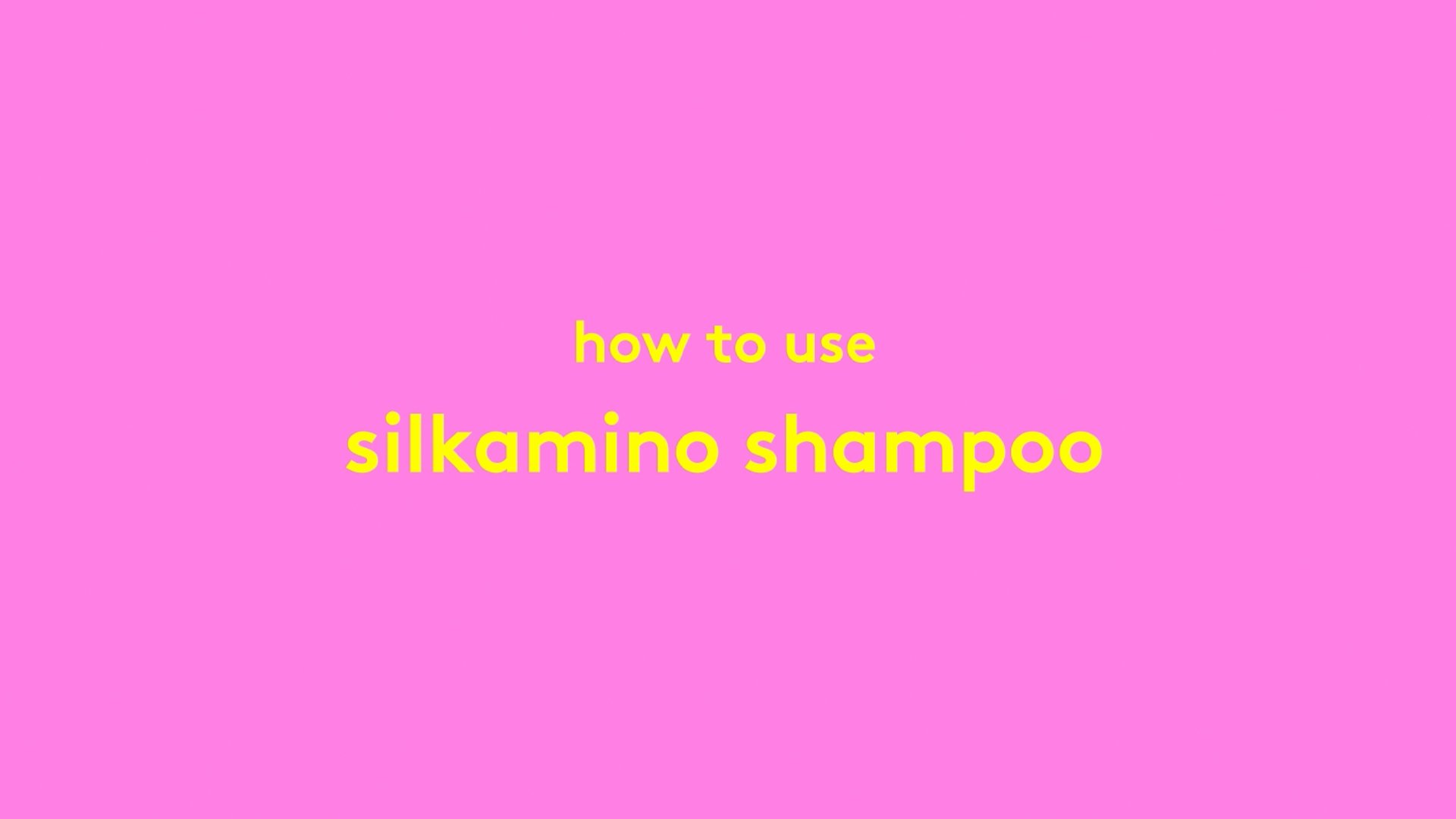Video explaining how to use Silkamino Shampoo with Chris McMillan