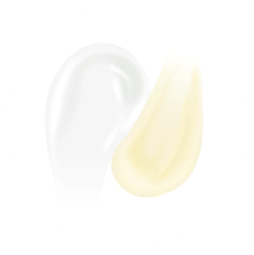 Illustration of C-Tango Multivitamin Eye Cream mixed with Ceramighty AF Eye Balm.