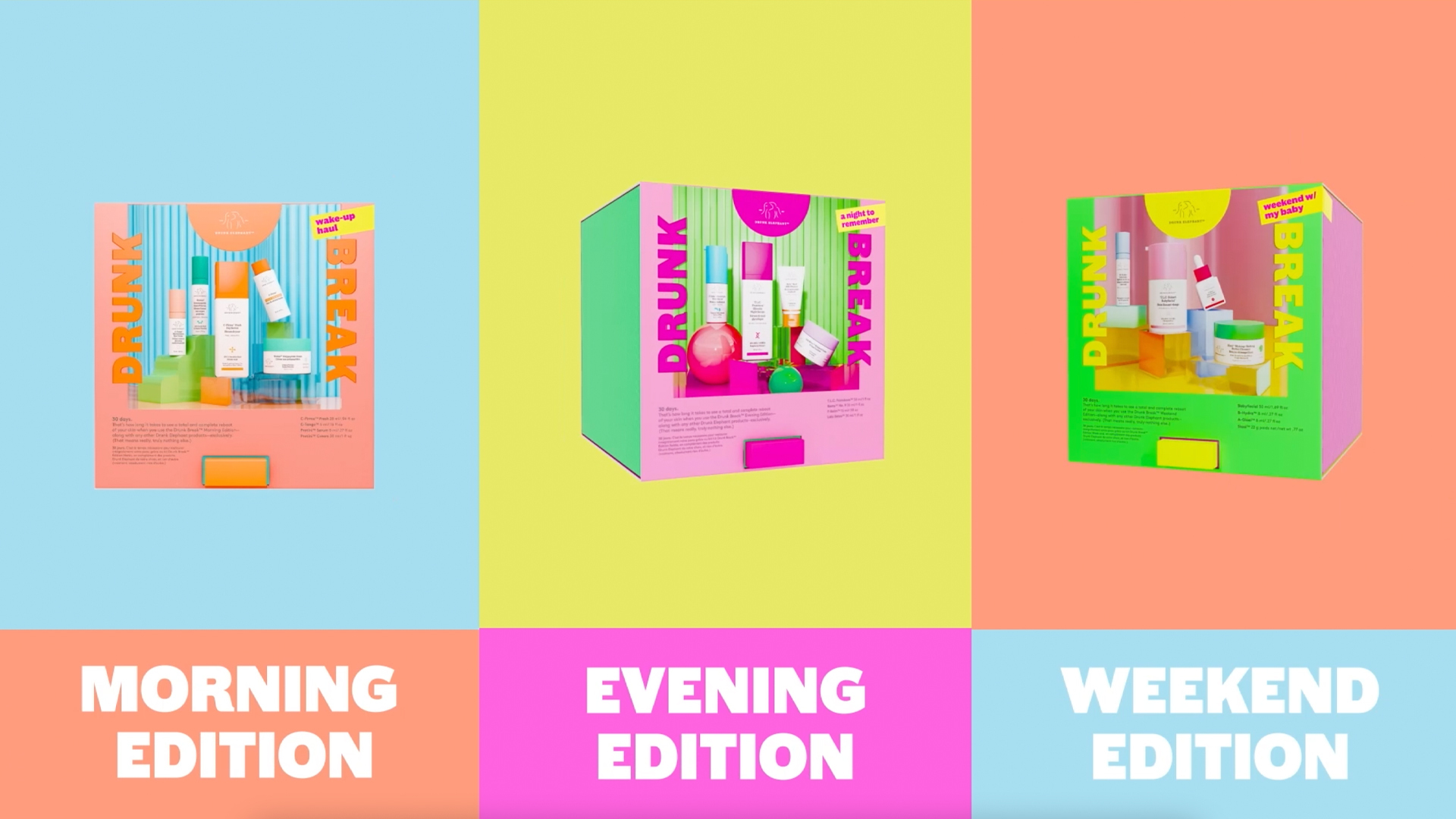 Video introducing Drunk Break Day, Night, and Weekend Kit  Copy overlay: 