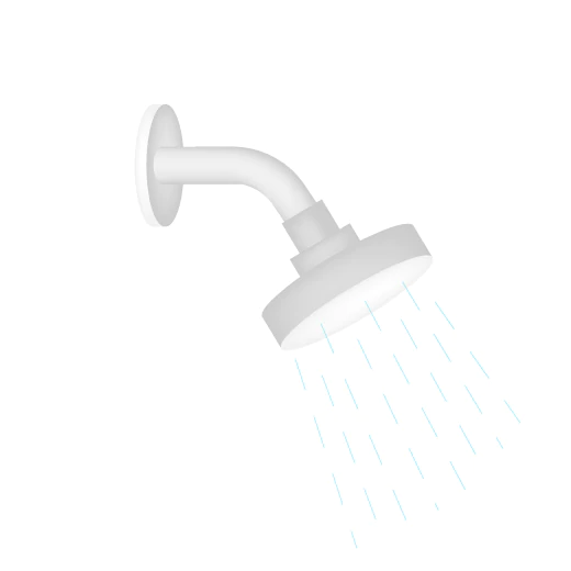 Illustration of a shower head