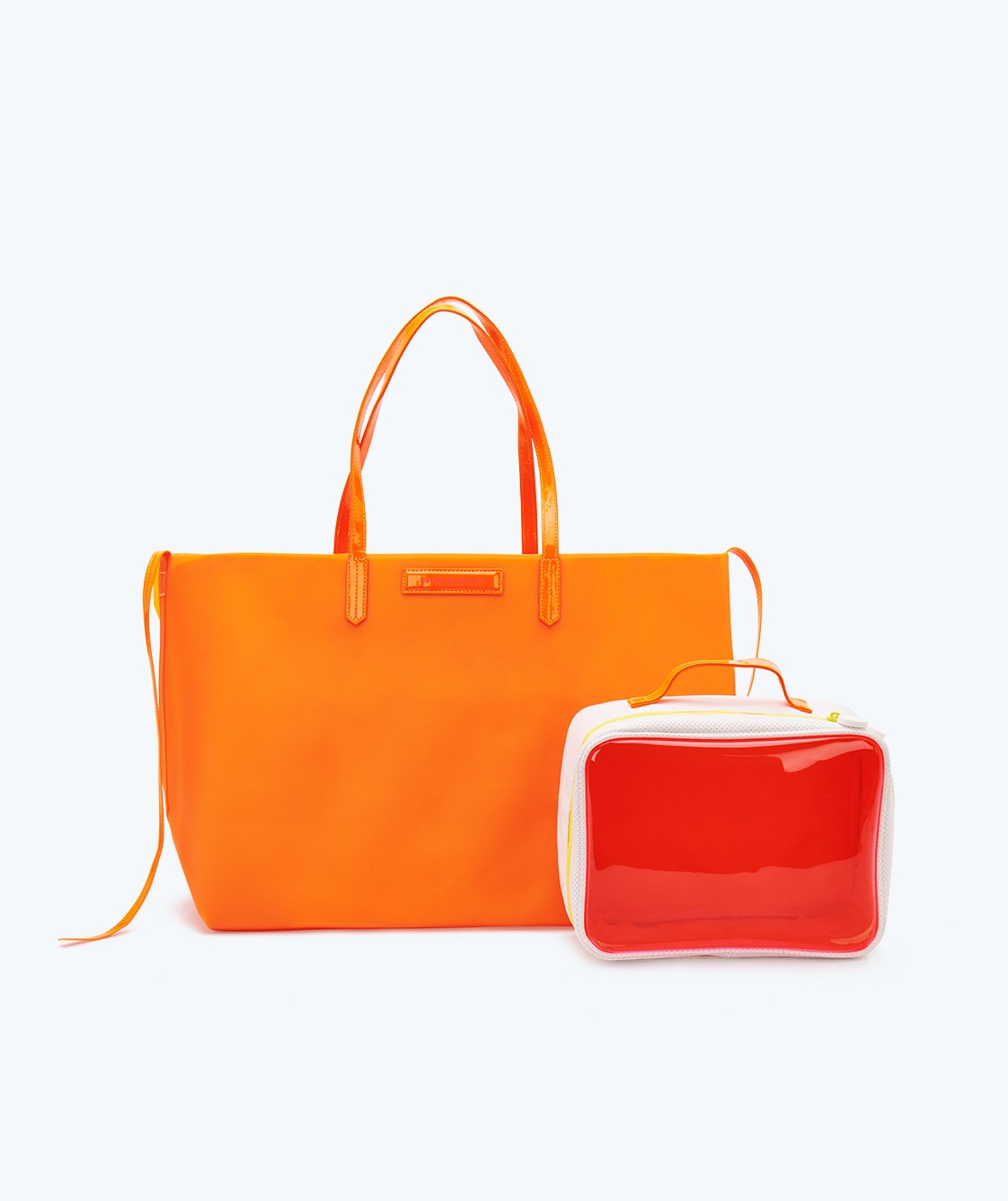 Neon Orange Totebag Rubber with Vegan