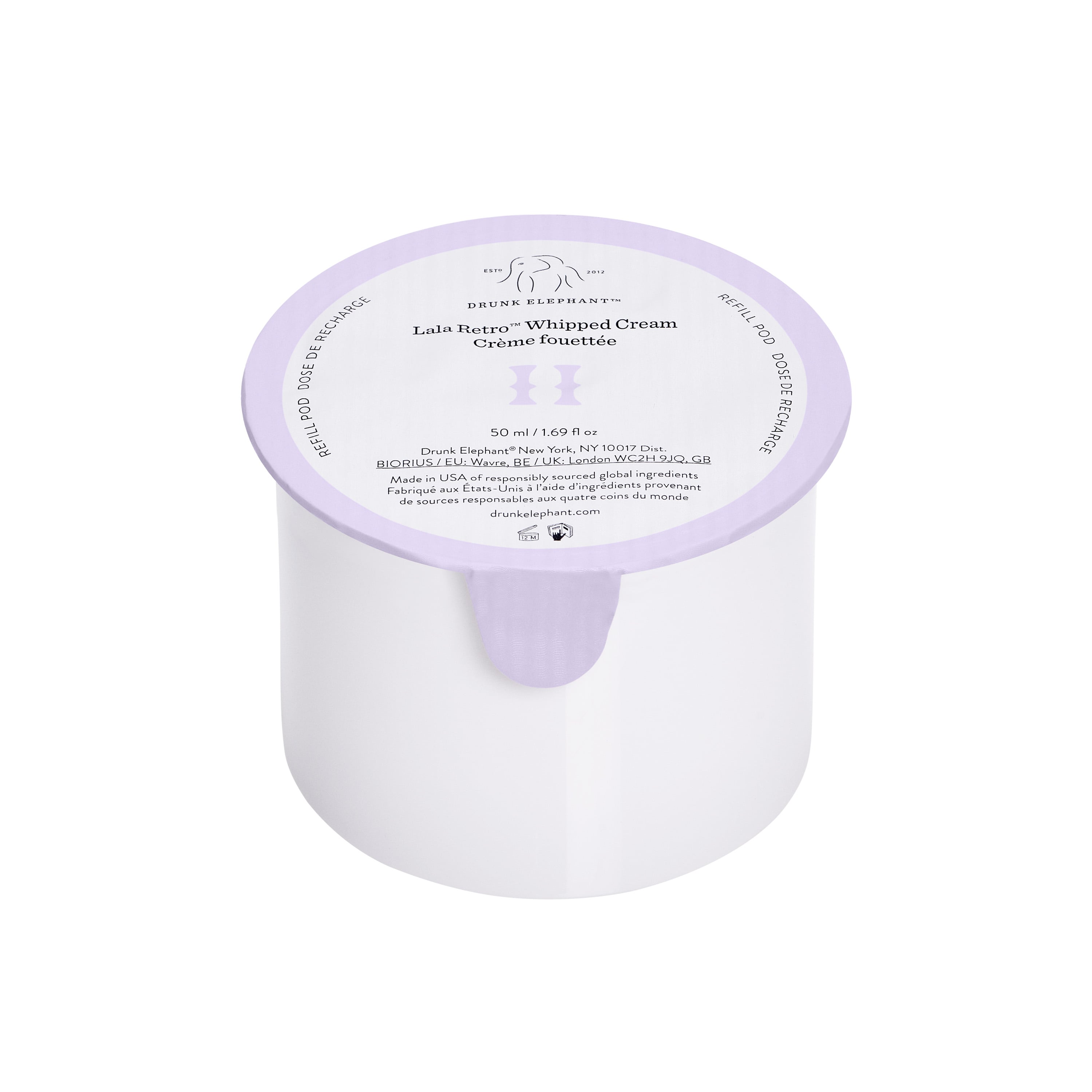 Drunk Elephant Lala Retro Refillable Whipped Cream Moisturizer with Ceramides - 1.69 oz (Refill)