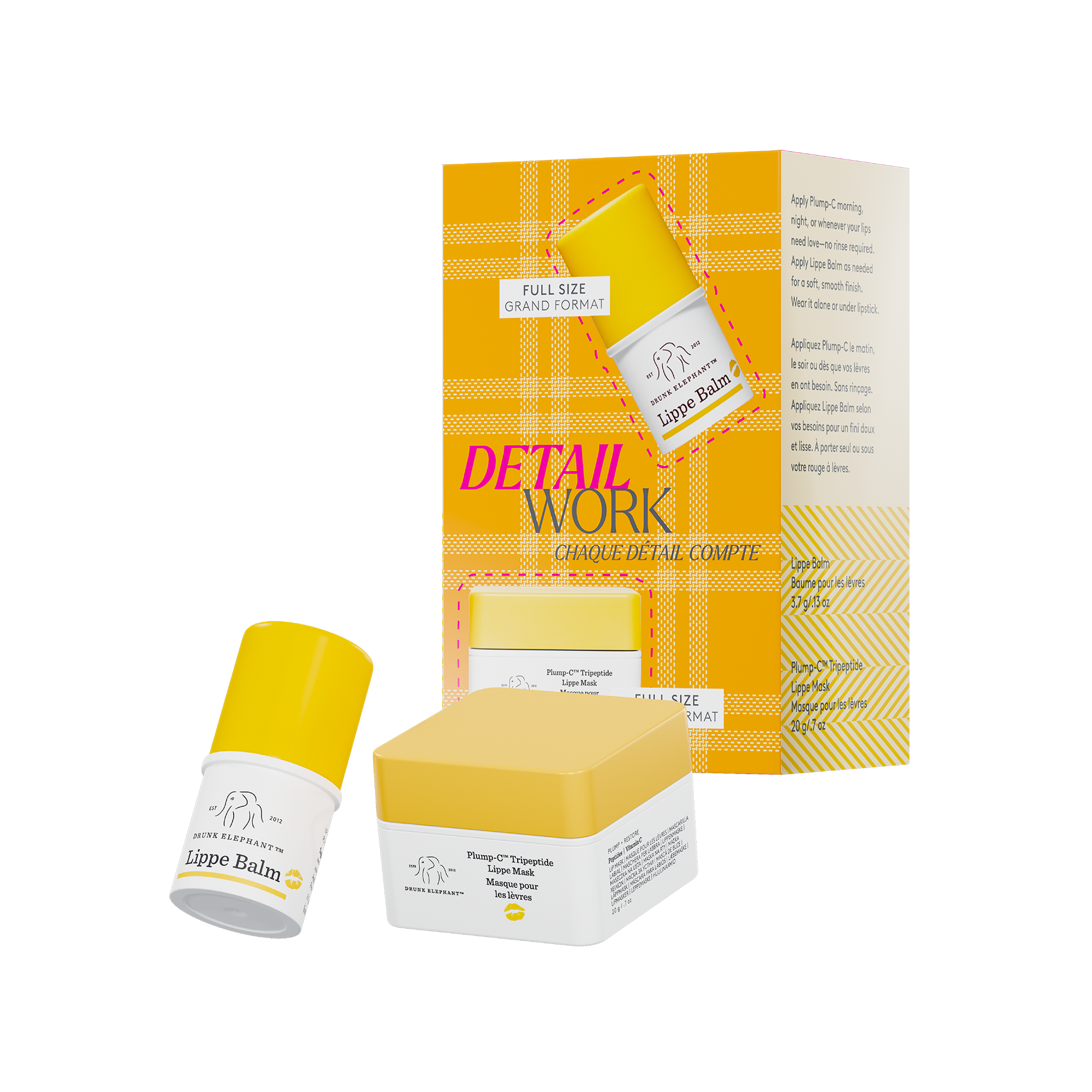 Drunk Elephant Detail Work: Hydrate and Firm Lip Gift Set