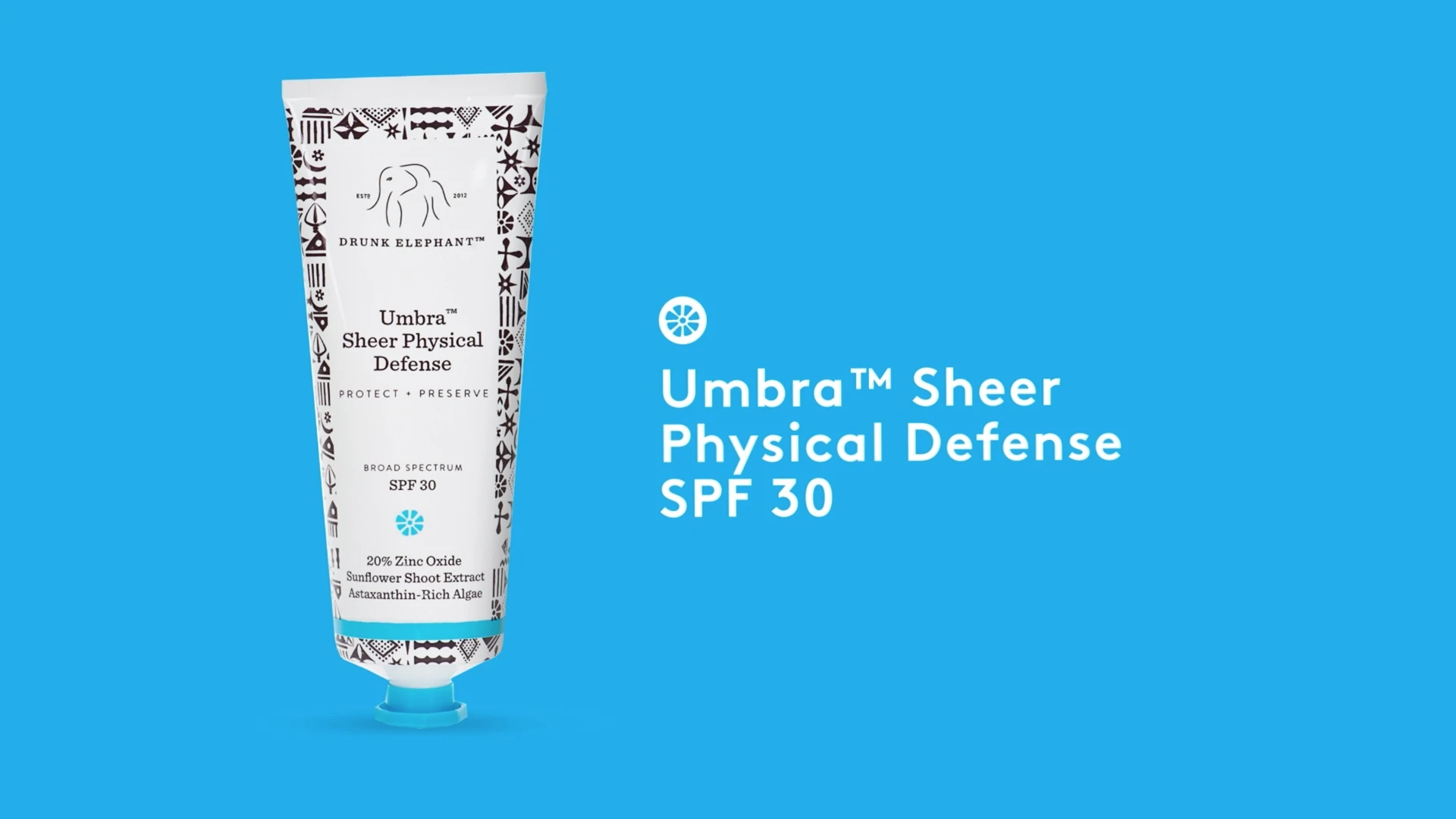 video detailing the benefits of Umbra Sheer Physical Defense SPF 30
