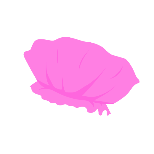 Illustration of a pink shower cap.