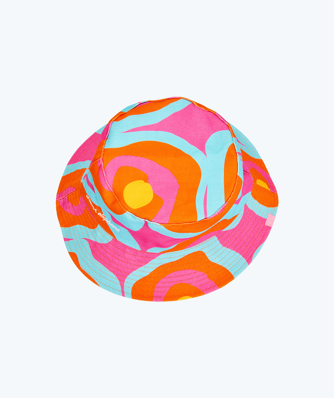 Reversible bucket hat from the top. 