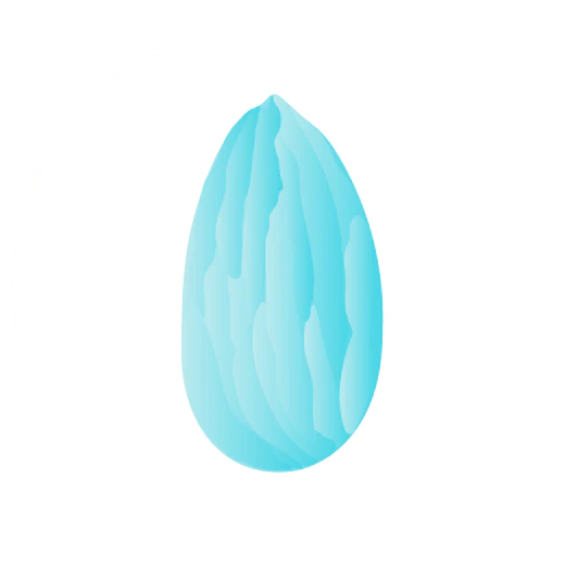 Illustration of blue almond.